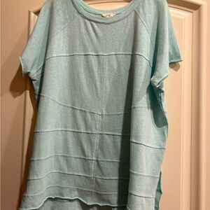 Easel Women's Light Blue Top
